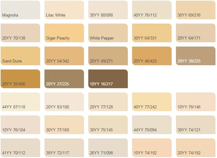 Bảng màu beige 