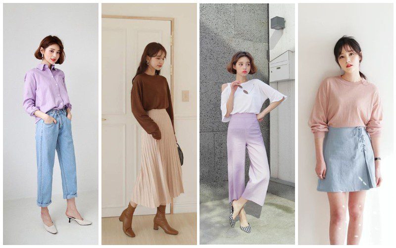 Cách phối đồ màu pastel cho trang phục