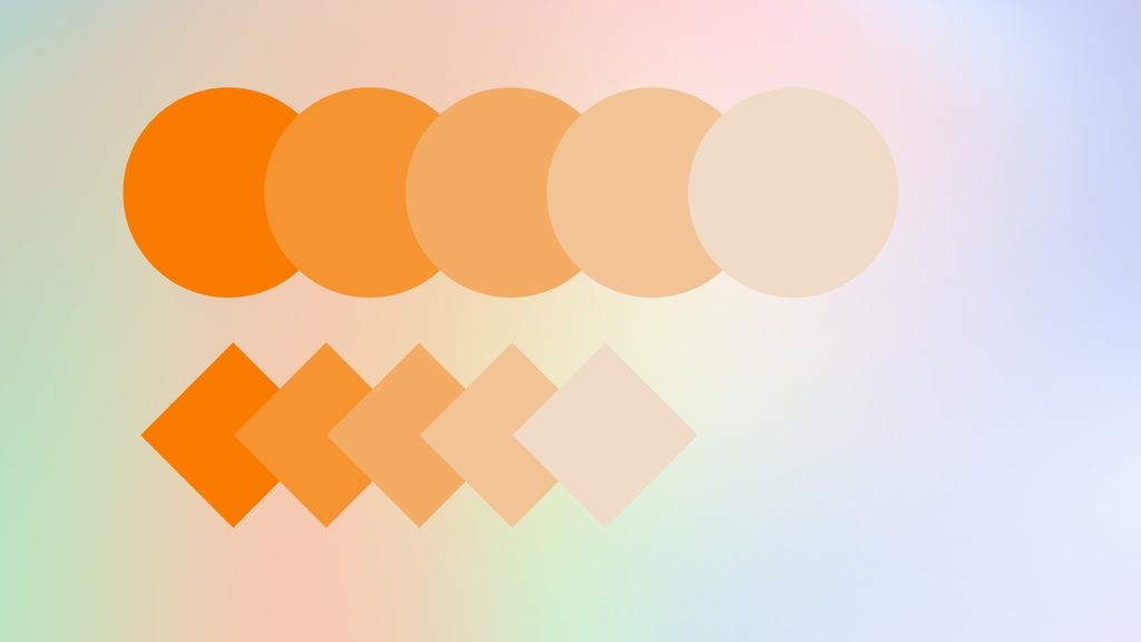 Màu cam pastel