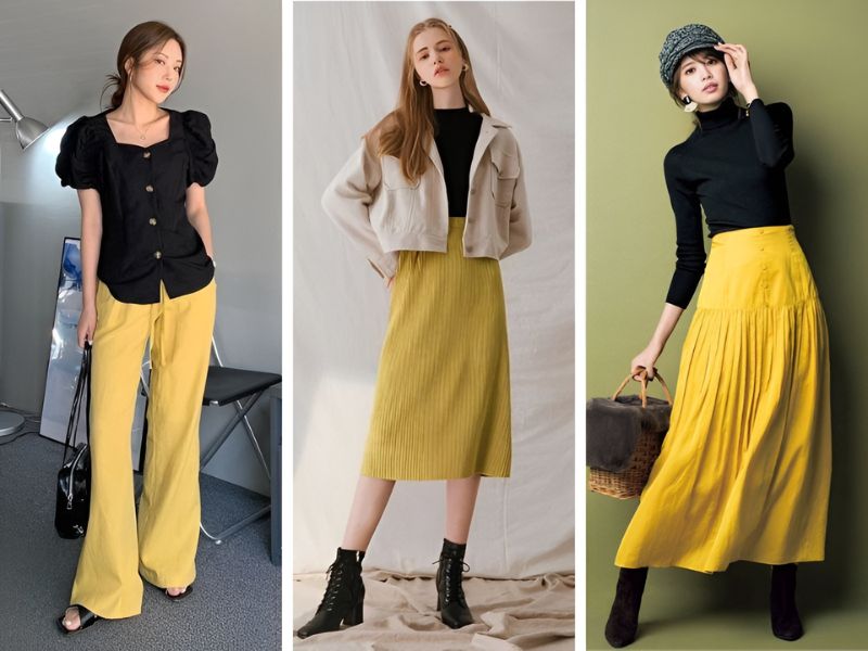 Trắng, đen, xám, xanh denim và xanh navy là những lựa chọn dễ ứng dụng.